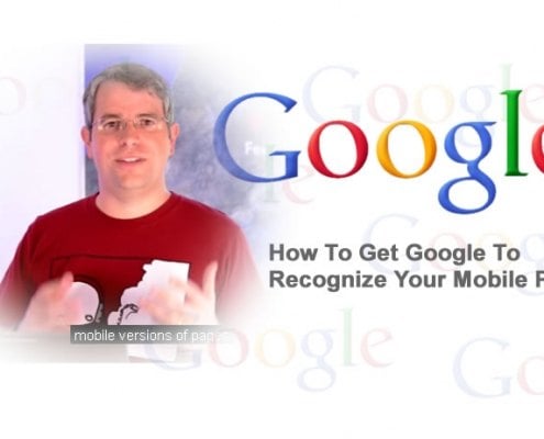 google to recognize your mobilepage