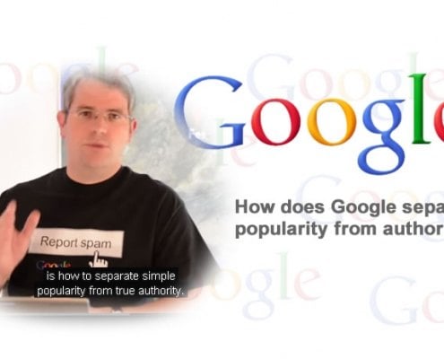 Separate Google popularity from authority?