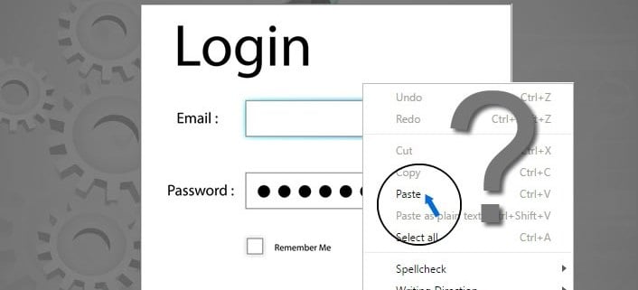 Let them paste passwords