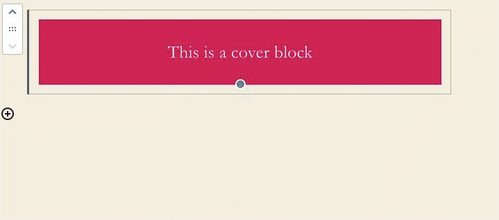 wordpress cover block resizer